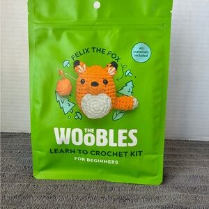 The Woobles Crochet Kit - Orange and White Fox